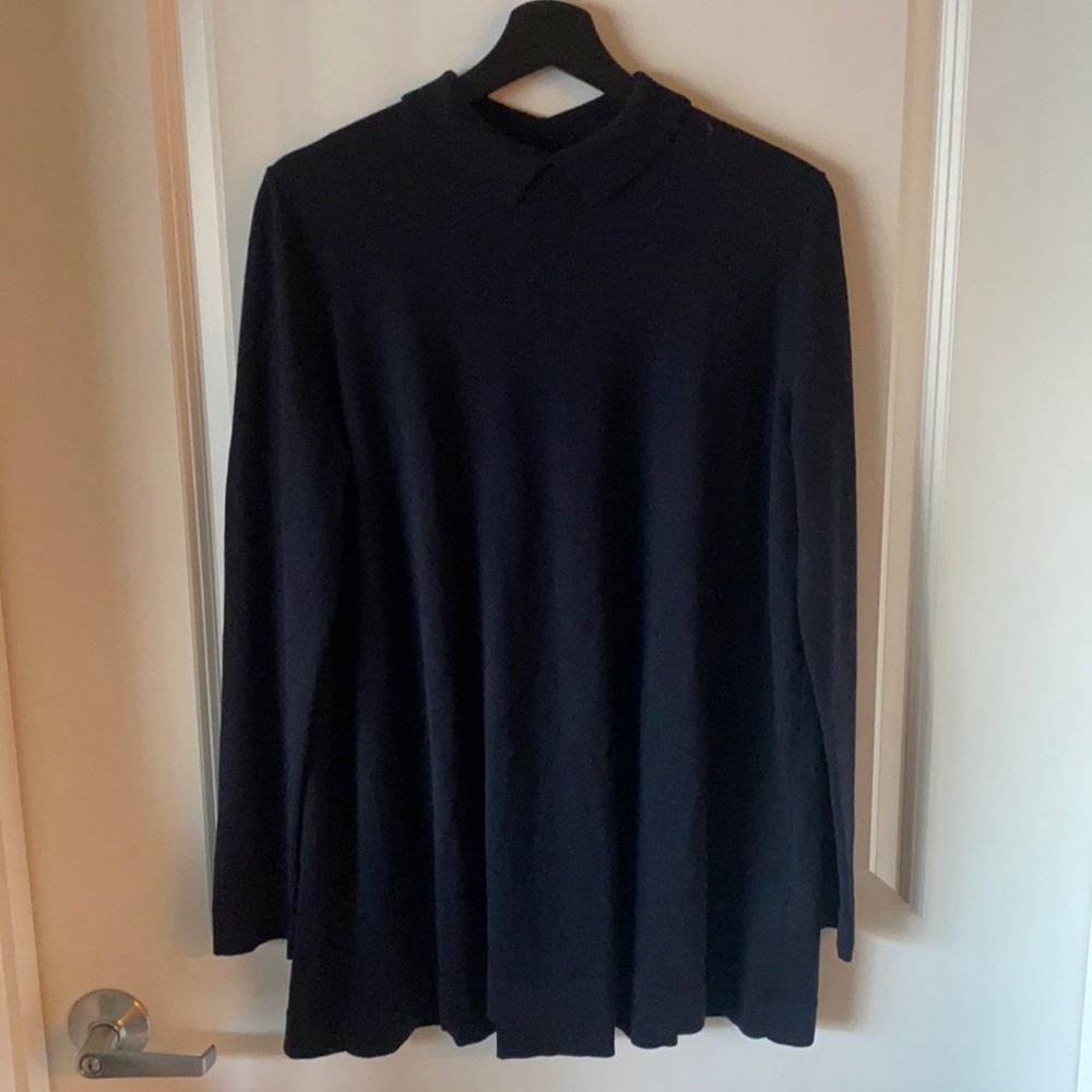 COS 100% Wool Long Sleeve Collared Tunic - Medium